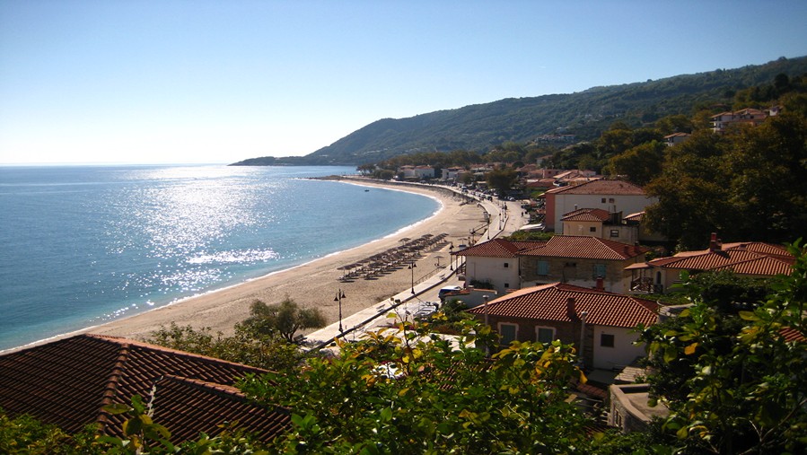 Beach of Agios Ioannis in Pelion Greece